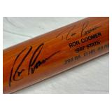 MN Twins Autographed Commerative Baseball Bats - Marty Cordova, Matt Lawton and Ron Coomer