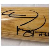 MN Twins Autographed Commerative Wooden Baseball Bats LOT 2 - Tom Kelly, Corey Koskie, and Jacque Jones