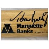 MN Twins Autographed Commerative Wooden Baseball Bats LOT 2 - Tom Kelly, Corey Koskie, and Jacque Jones