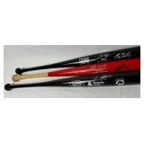 Minnesota Twins Autographed Commerative Wooden Baseball Bats - Cristian Guzman #15, Lew Ford #20 and Matt Lawton #50