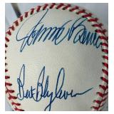 MN Sports Figures Autographed Baseball LOT 2 - Bery Blyleven, Fred Cox, Johnny Bench, Kevin McHale, Dark Star and more