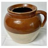 Vintage Robinson Ransbottom Blue Crown No.2 Bean Pot and Beehive Brown Glazed Stoneware Jug