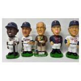 Set of 5 Minnesota Twins 2002 Bobbleheads - Tom Kelly, Jim Kaat, Cristian Guzman, Doug Mientkiewicz and Sid Hartman