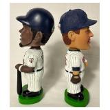 Set of 5 Minnesota Twins 2002 Bobbleheads - Tom Kelly, Jim Kaat, Cristian Guzman, Doug Mientkiewicz and Sid Hartman