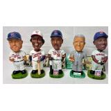 Minnesota Twins 2001 Bobbleheads - Bert Blyleven, Rod Carew, Dave Winfield, Kirby Puckett and Sid Hartman