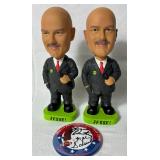 Jesse Ventura Bobbleheads and Reform Party Super Bowl Bash 1999 Autographed Button