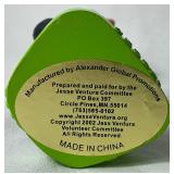 Jesse Ventura Bobbleheads and Reform Party Super Bowl Bash 1999 Autographed Button