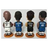 2000 Minnesota Timberwolves Boobleheads LOT 3 - Sam Mitchell, Kevin Garnett, Terrell Brandon, Cauncey Billups(AUTOGRAPHED) and Wally Szczerbiak