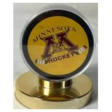 Neal Broten Autographed Minnesota Gopher Hockey Puck