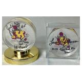 Minnesota Gophers Womans Hockey Autographed Pucks - Julie Otto #15 First Goal in Program