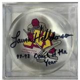 Minnesota Gophers Womans Hockey Autographed Pucks - Julie Otto #15 First Goal in Program