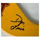 University of Minesota Mini Hockey Sticks Autographed by Head Coach Dan Lucia, 2002/2003 Back to Back Championship Poster Autographed by Thomas Vanek and Gopher Hockey Puck