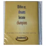 Jordan Leopold Autographed Hockey Puck and Autographed Hobey Baker Award Program April 12, 2002