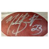 MN Vikings #22 Michael Bennett Autographed Football - LOT 2