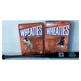 Kirby Puckett #34 Hall of Fame Inductee Commerative Baseball Bat and Hall of Fame Wheaties Cereal Boxes