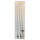 Vintage Fishing Pole and Reel Combinations