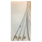 3 Fishing Rods and Reels Sets