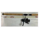 Vintage Fishing Poles and Reel Collection