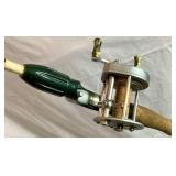 3 Vintage Fishing Poles and Reels