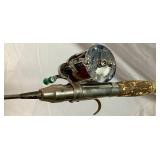 3 Vintage Fishing Poles and Reels