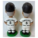 St Paul Saints Bobbling Head Dolls -Bacon (Saints Pig), Terwilliger and 2000 Saints Snow Globe