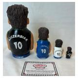 Minnesota Timberwolves Crunch Bobblehead, Mark Madsen & Wally Szczerbiak Russian Nesting Dolls, Basketball and Notepad