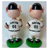 St Paul Saints Bobbling Head Dolls -Bacon (Saints Pig), Saint Paul, Terwilliger and Daryl Strawberry