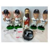 St Paul Saints Bobbling Head Dolls -Bacon (Saints Pig), Saint Paul, Terwilliger and 2000 Saints Snow Globe