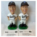 St Paul Saints Bobbling Head Dolls -Bacon (Saints Pig), Saint Paul, Terwilliger and 2000 Saints Snow Globe