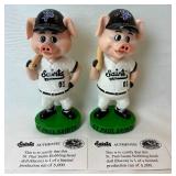 St Paul Saints Bobbling Head Dolls -Bacon (Saints Pig), Saint Paul, Terwilliger and 2000 Saints Snow Globe