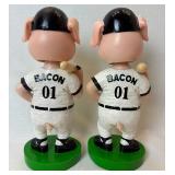 St Paul Saints Bobbling Head Dolls -Bacon (Saints Pig), Saint Paul, Terwilliger and 2000 Saints Snow Globe