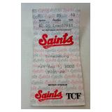 St Paul Saints Bobbling Head Dolls -Bacon (Saints Pig), Saint Paul, Terwilliger and 2000 Saints Snow Globe