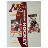 University of Minnesota Womans Hockey Ridder Arena Inaugural Season Seat Cushions, Chimes and Hockey Goalie Plush