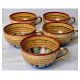 Thousand Faces Hand Painted Chikaramachi Japanese Tea Set