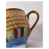 Thousand Faces Hand Painted Chikaramachi Japanese Tea Set