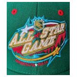 2004 NHL All Star Game Minnesota - 4 Official Game Pucks and Two Baseball Caps (new with tags)