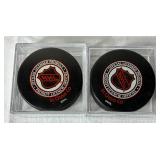 Minnesota Wild Bundle - Baseball Caps. Inaugural Season 2000/2001 Mini Goalie Stick, Hockey Pucks