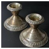 Sterling Silver Bundle - Sterling Silver Bowl and Weighted Sterling Silver Candleholders