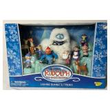 Rudolph the Red Nosed Reindeer Humble Bumble & Friends Set plus Santa Bobblehead, Rudolph Monopoly and Santa & Hermey Mugs