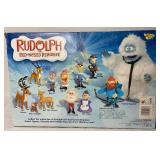 Rudolph the Red Nosed Reindeer Humble Bumble & Friends Set plus Santa Bobblehead, Rudolph Monopoly and Santa & Hermey Mugs