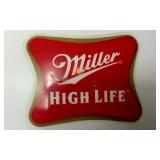 Novelty Fishing Collection - Miller High Life Bobber Cooler 16" High, Blatz Bear Fishes of the Great Lakes 37.25" x 25.25", Rapala Giant Lure 28.5" and The Judge Tournament Rule up to 22"