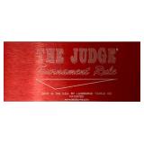 Novelty Fishing Collection - Miller High Life Bobber Cooler 16" High, Blatz Bear Fishes of the Great Lakes 37.25" x 25.25", Rapala Giant Lure 28.5" and The Judge Tournament Rule up to 22"