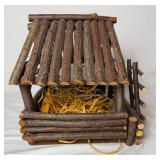 Creche and Nativity Set with Jesus, Mary, Joseph, Animals and Village Accessories
