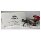 Department 56 Dickens Village Mr. & Mrs. Pickle Cottage, Heritage Village One Horse Open Sleigh, Snow Village Turn of the Century House and Snow Village