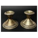 Sterling Silver Bundle - Sterling Silver Bowl and Weighted Sterling Silver Candleholders