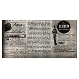 Antique Hurd Super Caster #45569 Casting Reel and Rod Combo with Wood Inlay Handle