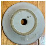 Antique Red Wing Union 2 gallon Stoneware Butter Churn with Lid and Wooden Dasher