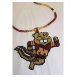 Hand Beadwork Medallion and Neckles