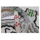 Hand Beadwork Medallion and Neckles