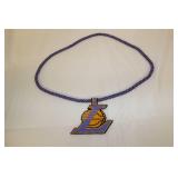 Hand Beadwork Medallion and Neckles